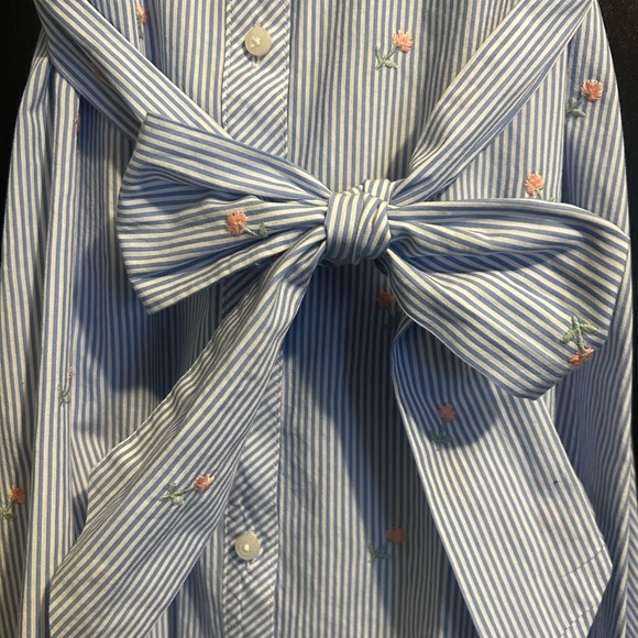 Tommy Hilfiger Embroided-Stripe Tie Dress - Picture 7 of 7
